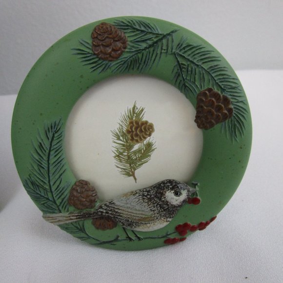 🏠HP🏠 VTG Seasonal Ceramic Frame Set 4"x6"/2" - Picture 5 of 9